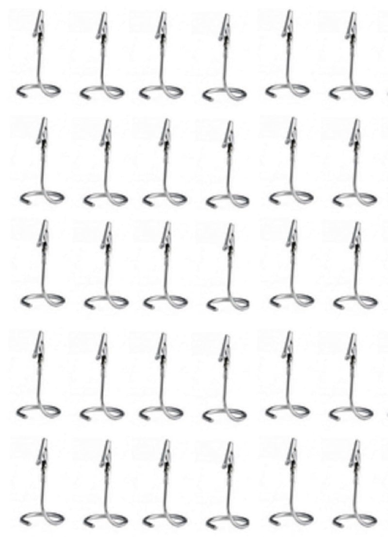 Dynore Stainless Steel Menu Card Holder- Set of 30 Pcs
