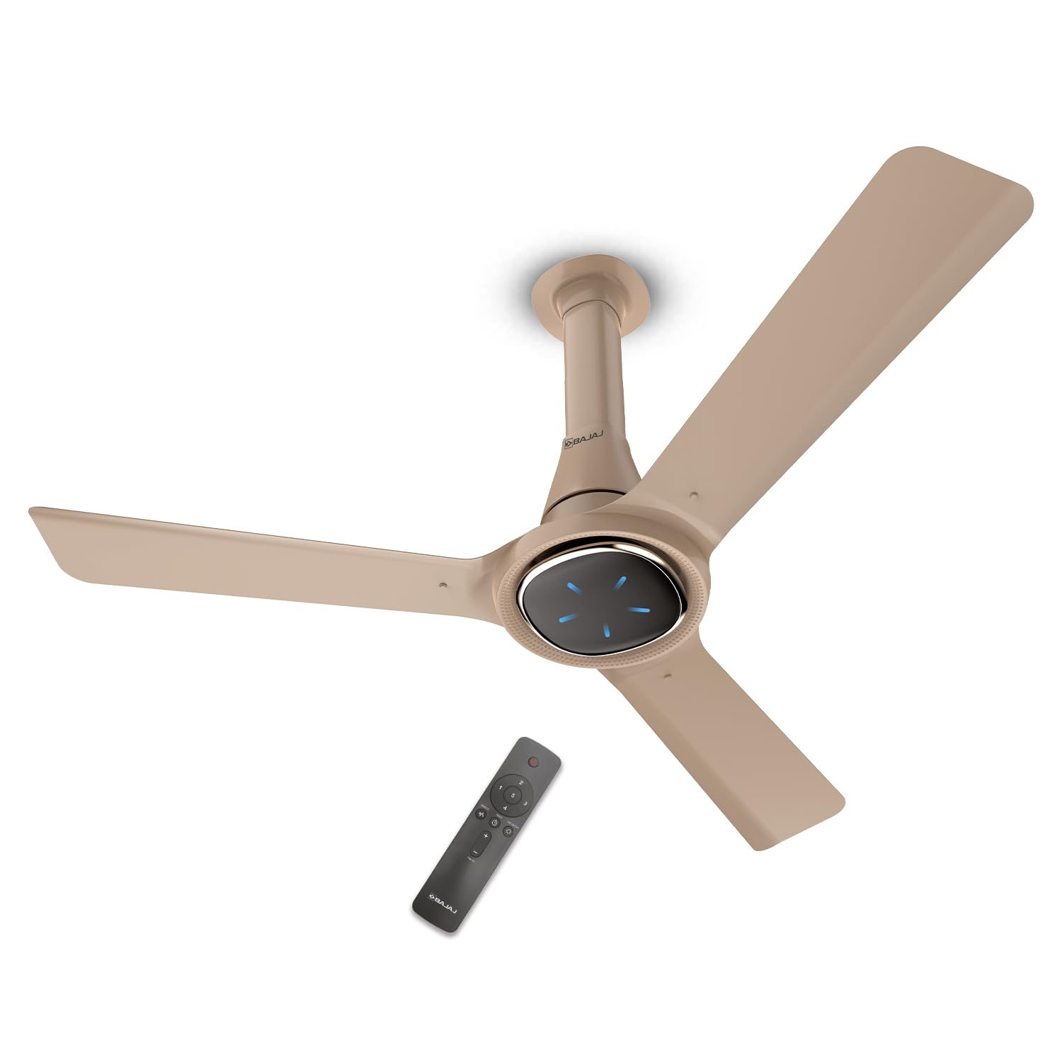 Bajaj Eurostos 1200 MM 5 Star Rated BLDC Ceiling Fans For Home | BEE Stars Rated Energy Efficient Ceiling Fan | ‎Remote Controlled | Soothing Colour Indication | 2 Years Warranty 【Bronze Mist】