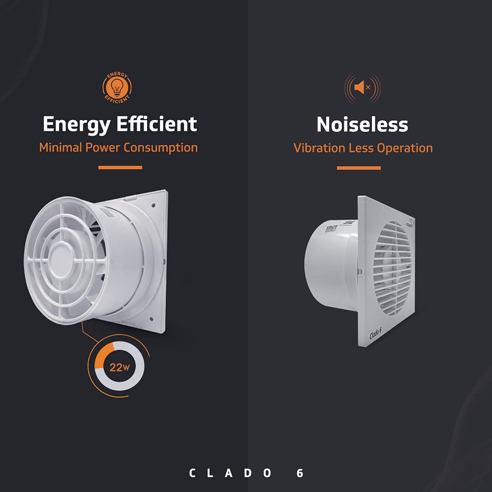 V-Guard Clado 6 150 mm Exhaust Fan (White)-4