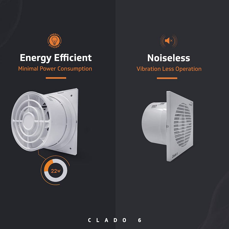 V-Guard Clado 6 150 mm Exhaust Fan (White)-4