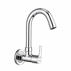 HOUZA Brass Kitchen Sink Tap Faucet with Pull Down Sprayer | Kitchen Tap with 360 Degree Flexible Silicon Swivel Spout | Water Saving Aerated Dual Flow Kitchen Faucet for Sink (Chrome Finish, Black)