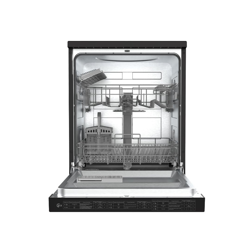 Midea 13 Place Setting Freestanding Dishwasher, 7 Wash Programs, Intensive 70°C, Glass Care Mode (MDWPF1301F(B) IN, ECO & Rapid Wash, Fully Automatic, Suitable for Indian Kitchen)