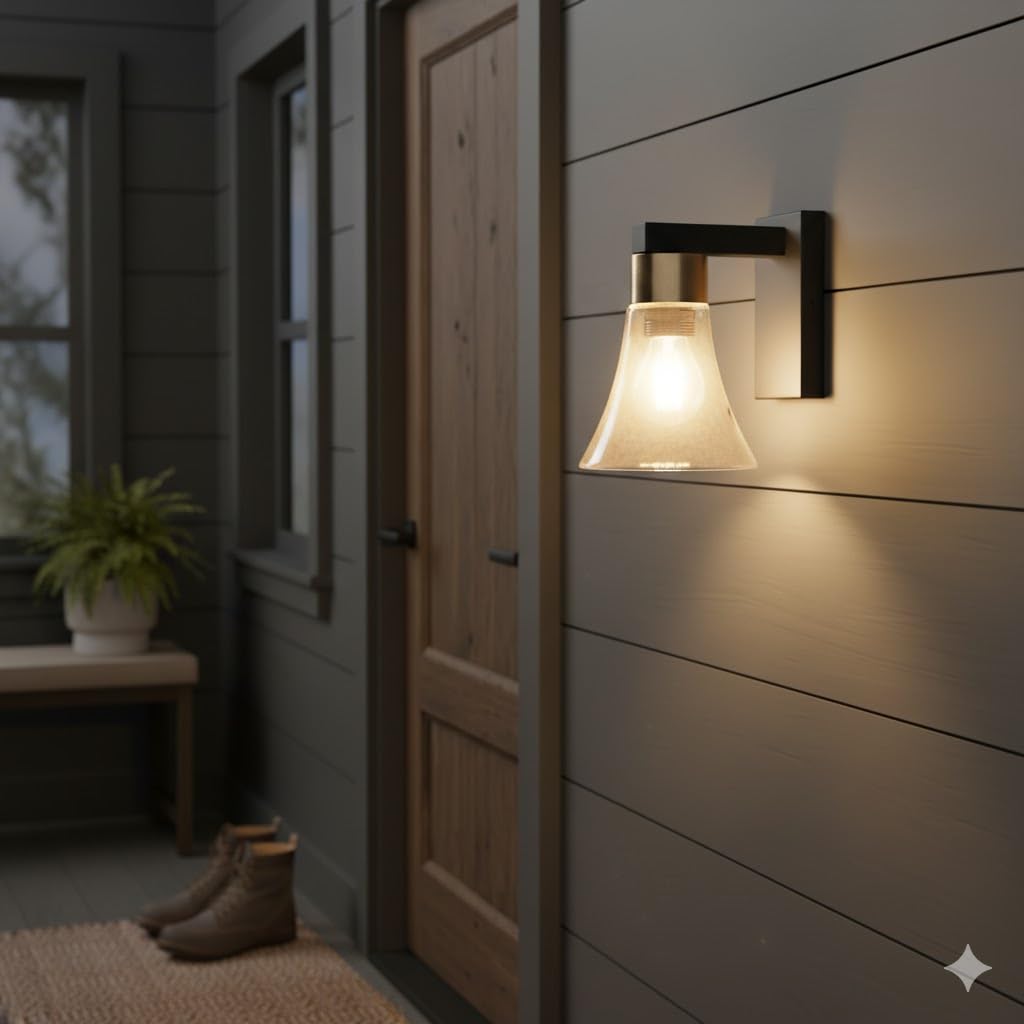 Philips Nero Wall Light Pattern E27