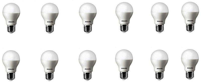 Philips Base E27 4-Watt LED Bulb (Cool Day Light/Crystal White) (Pack of 12)