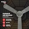 Havells 1200mm Bianca BLDC Motor Ceiling Fan | 5 Star RF Remote, 100% Copper, High Air Delivery, Upto 60% Energy Saving | ECO Active Technology, Flexible Timer Setting | (Pack of 1, Slate)