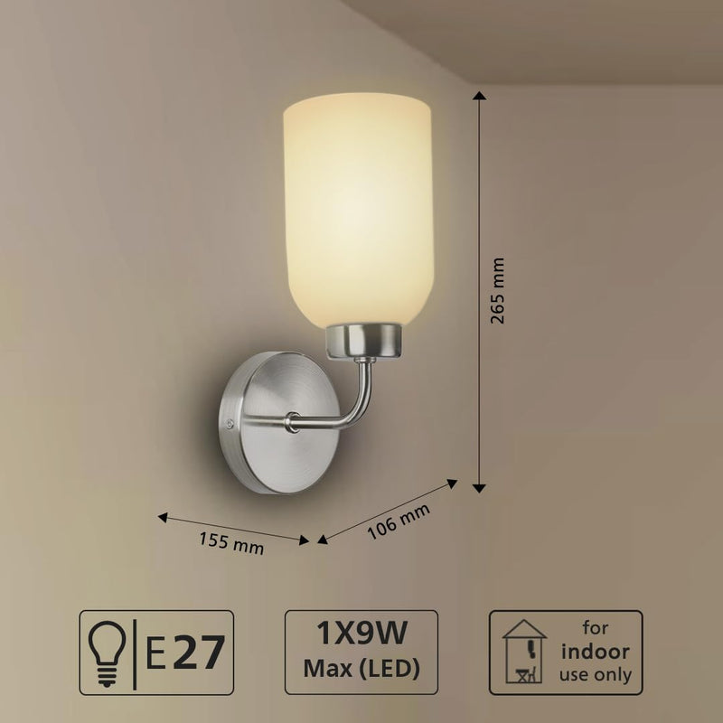 Philips Glow Nickel Wall Light