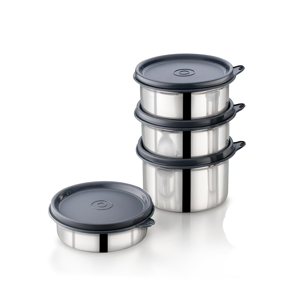Pigeon Vibe Stainless Steel Lunch Box | SS Tiffin Box with Leak-Proof Airtight Lid