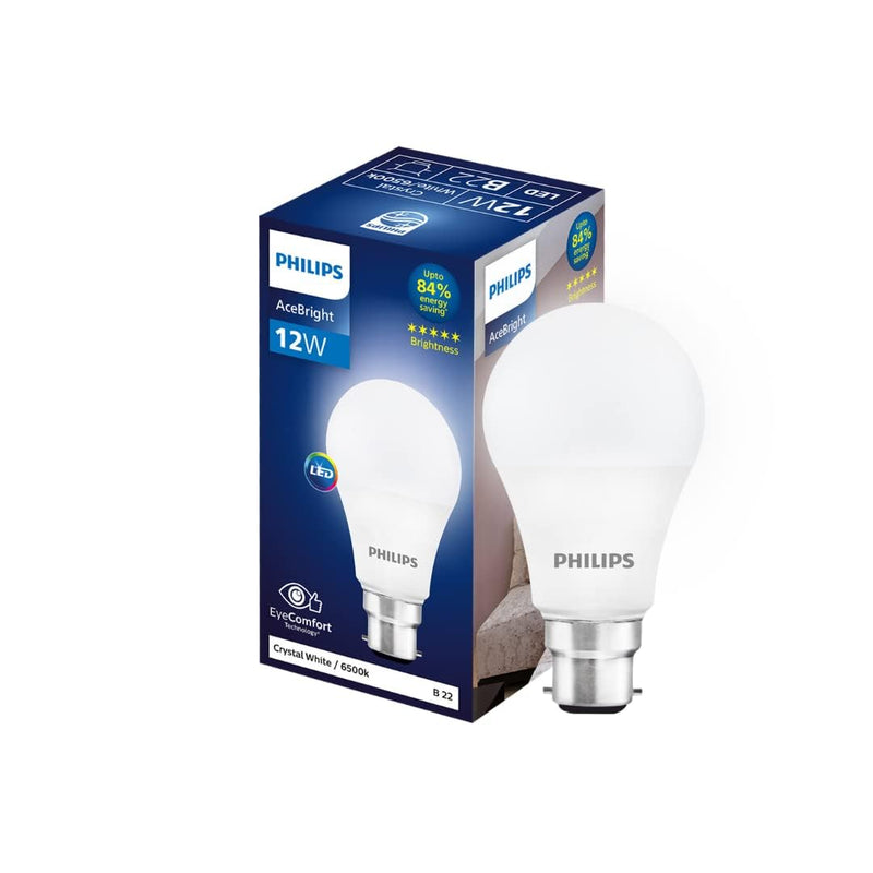 Philips 12-watt LED Bulb - AceBright High Wattage LED Bulb (Pack of 12)