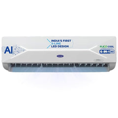 Carrier 1.5 Ton 3 Star X-Line LED Flexicool Inverter Split AC (Copper,Smart Energy Display, Convertible 6-in-1,Dual Filtration with HD & PM 2.5 Filter, XCEL LUMO EXI, CAI18CL3R34F0,White)