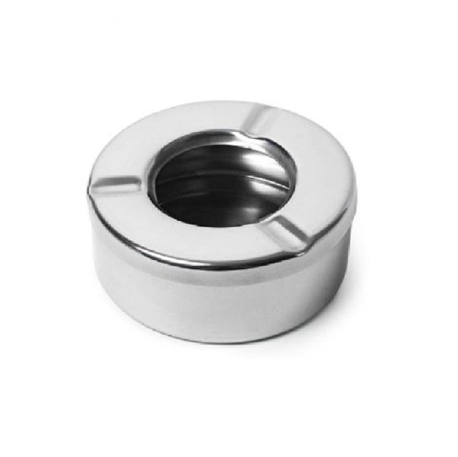 Dynore Stainless Steel Lid Ash Tray- Set of 10