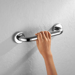 Plantex 12 Inch Toilet Support for Elderly People/Wall-Mounted Safety Handle - Stainless Steel (Chrome)-5
