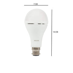 Philips Base B22 Inverter Bulb 9 and12 Watt Combo Rechargeable Emergency LED Bulb (Cool Daylight) - White (Pack of 2)