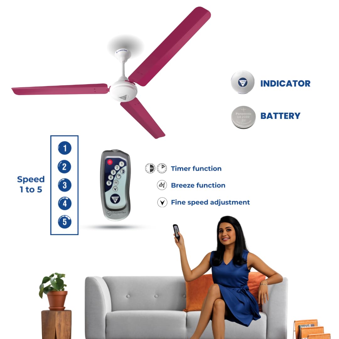 Superfan Super V1 1400 mm BLDC Ceiling Fan with Remote | 5 Star-4