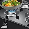 Prestige Efficia Convertible 4 Burner Glasstop Hob|One-Touch Advance Auto-Ignition|Cast-Iron Pan Support|Toughened Glass|SABAF Burners|Ultra-Slim Body|5 Years Warranty on Glass|Black