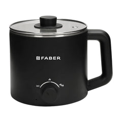 Faber 600W 1.6 liter Multi Cooker|Cool Touch Handle & Temperature Control Knob|Rapid Noodles & Spaghetti Cooker,Hot Soup
