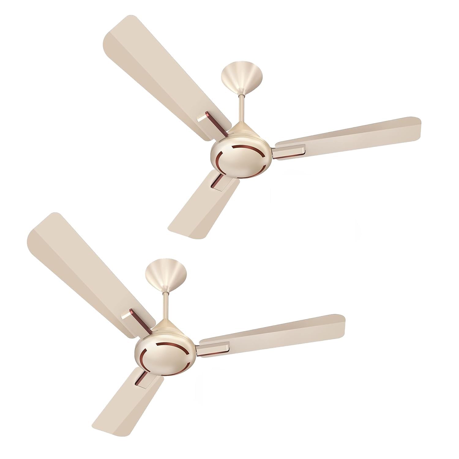 Havells 1200Mm Ambrose Es Ceiling Fan|Premium Finish,Deco. Fan,Elegant Looks,High Air Delivery,Energy Saving,100% Pure Copper Motor|2 Year Warranty By Brand|(4 stars,Pack Of 2,Pearl White Wood)