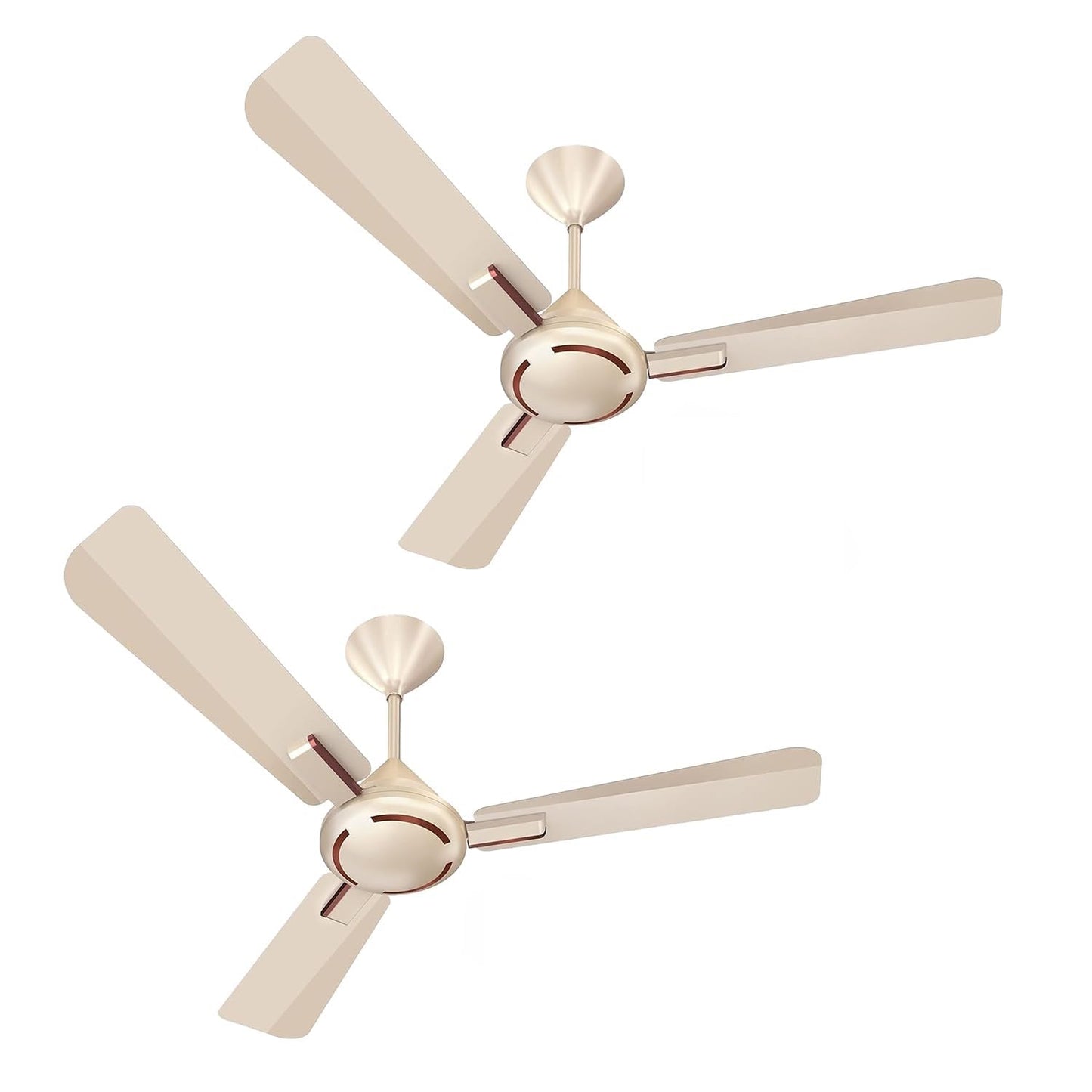 Havells 1200Mm Ambrose Es Ceiling Fan|Premium Finish,Decorative Fan,Elegant Looks,High Air Delivery,Energy Saving,100% Pure Copper Motor|2 Year Warranty By Brand|(4 stars,Pack Of 2,Nickel Saphire)