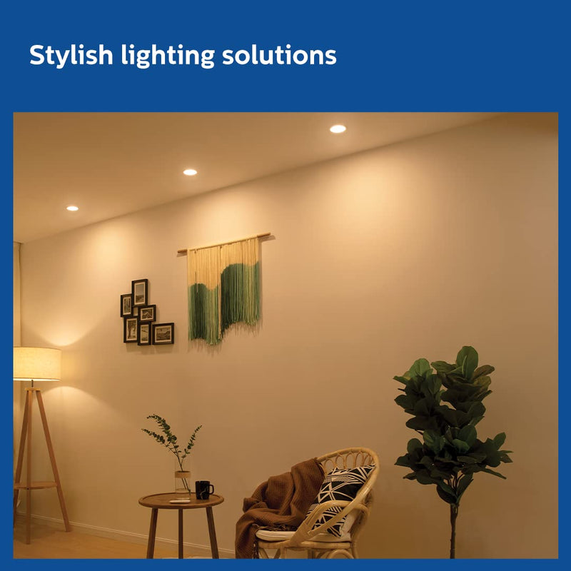 Philips Smart Wi-Fi LED Downlighter 10-Watt Round Wiz Connected Compatible with Amazon Alexa and Google