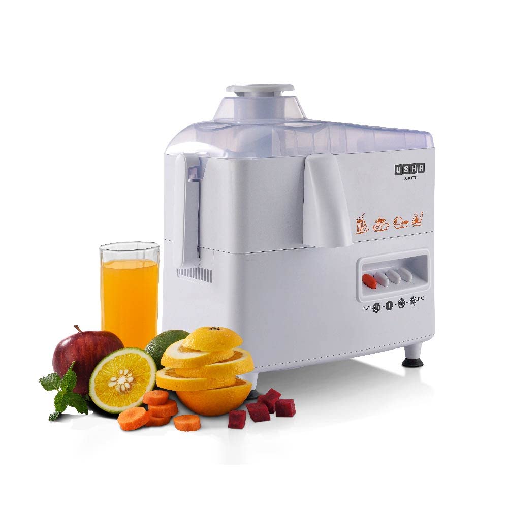 Usha 3345 450-Watt Juicer Mixer Grinder with 2 Jars (White)