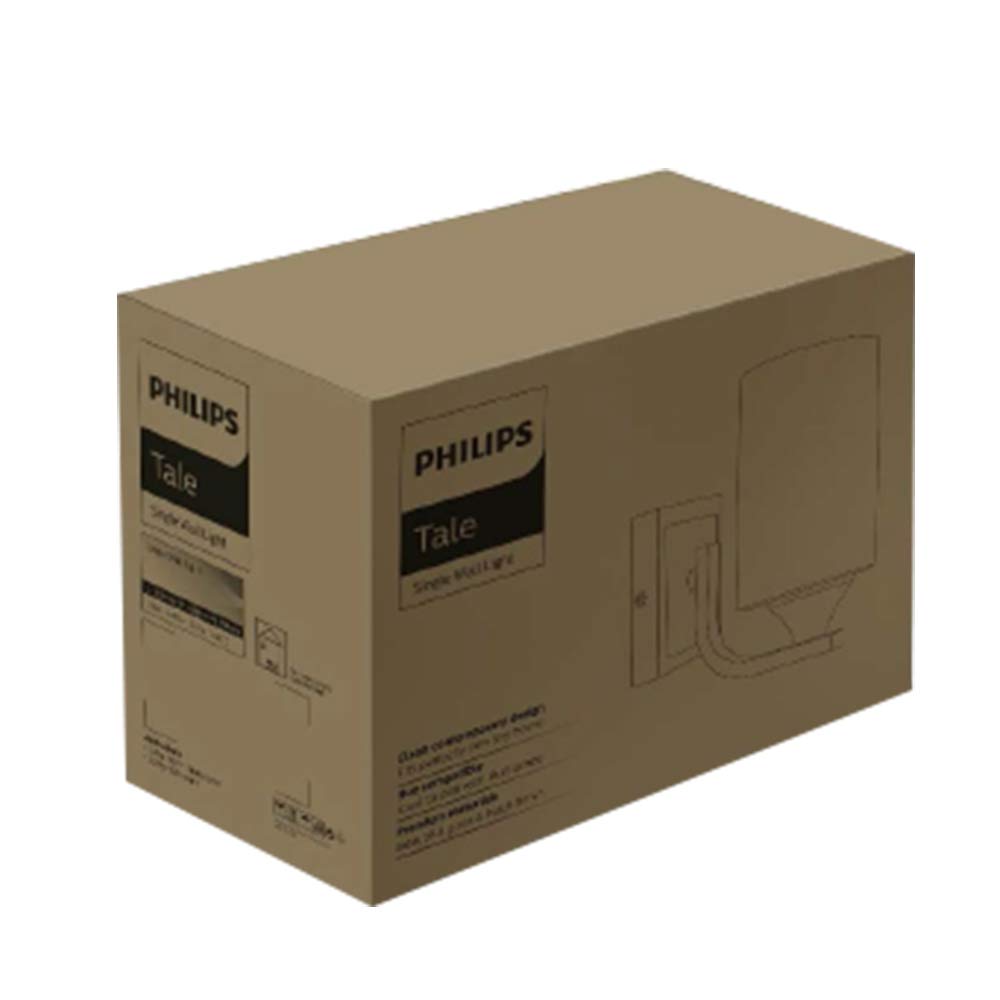Philips 20 Watts Wall Light, White, Black 31457