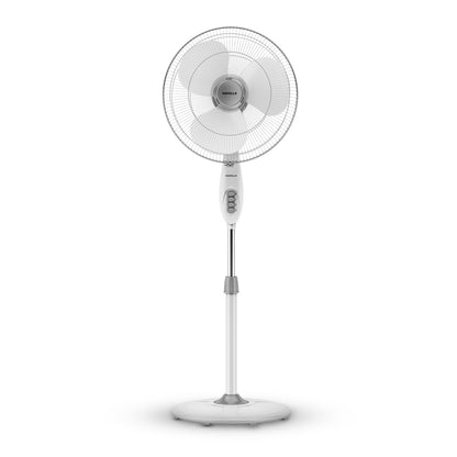Havells 400mm Swing Pedestal Fan | 120 Ribs Guard Safety, Smooth Oscillation, Heavy Base For Stability, 3 Star | High Air Delivery, Aesthetic Design, Telescopic Arrangement | (Pack of 1, Off White)