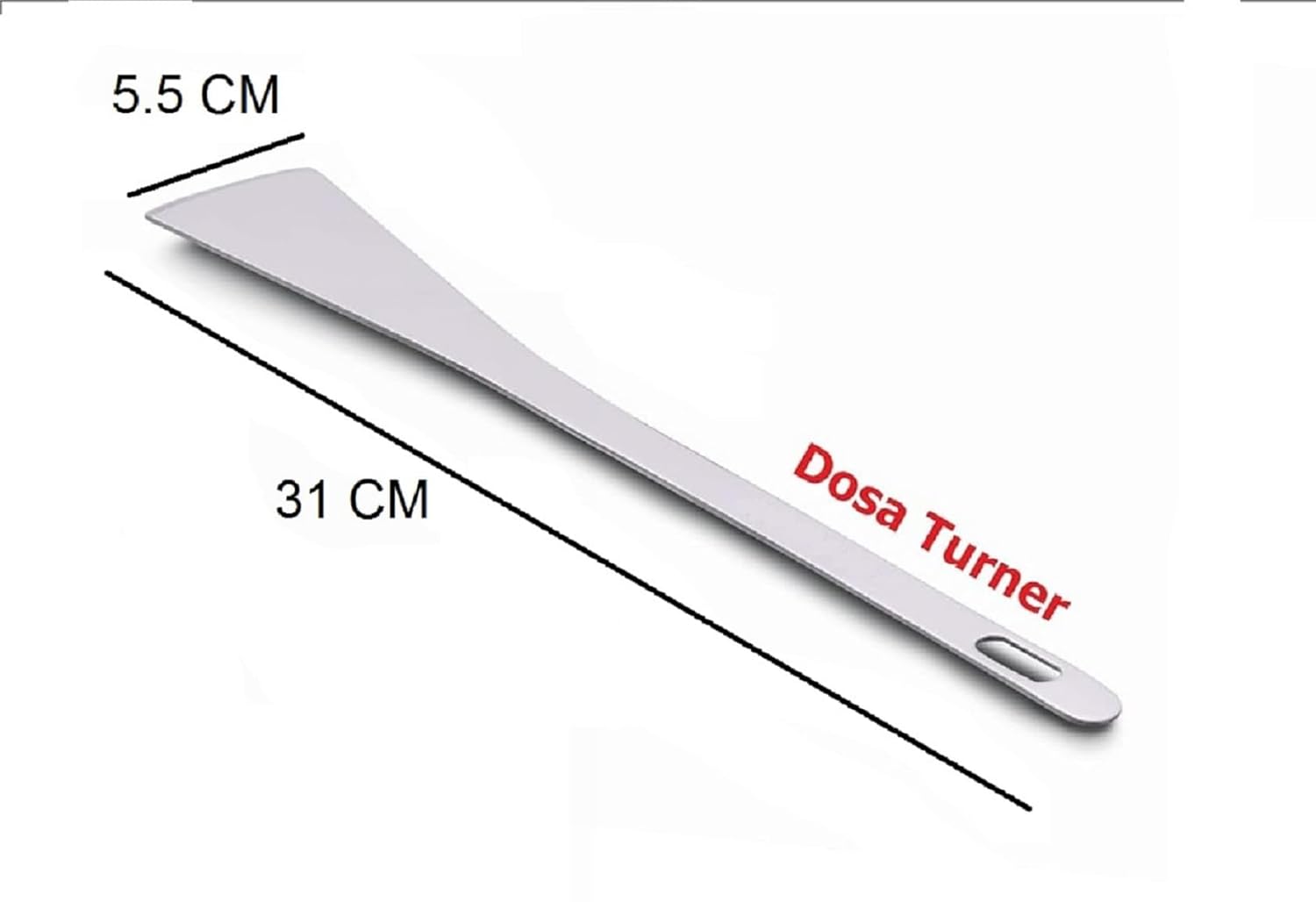 Dynore Stainless Steel Andhra Palta/Turners for Dosa/Uttapam/Roti/Paratha Size-31 Cm- (Pack of 2)