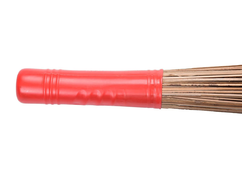 Natural Coconut Broom Sticks for Floor Cleaning Coconut Fiber Wet and Dry Broom with Plastic Holder (Brown, 1 Unit)