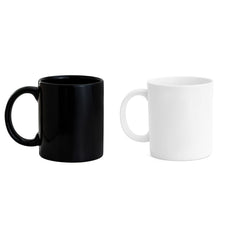 Clay Craft Fine Ceramic Plain Solid Color Milk Mug 350 ml Best for Office and Home, Gifted to Mother, Father, Sister, Brother, Friends and Family (White, 1)