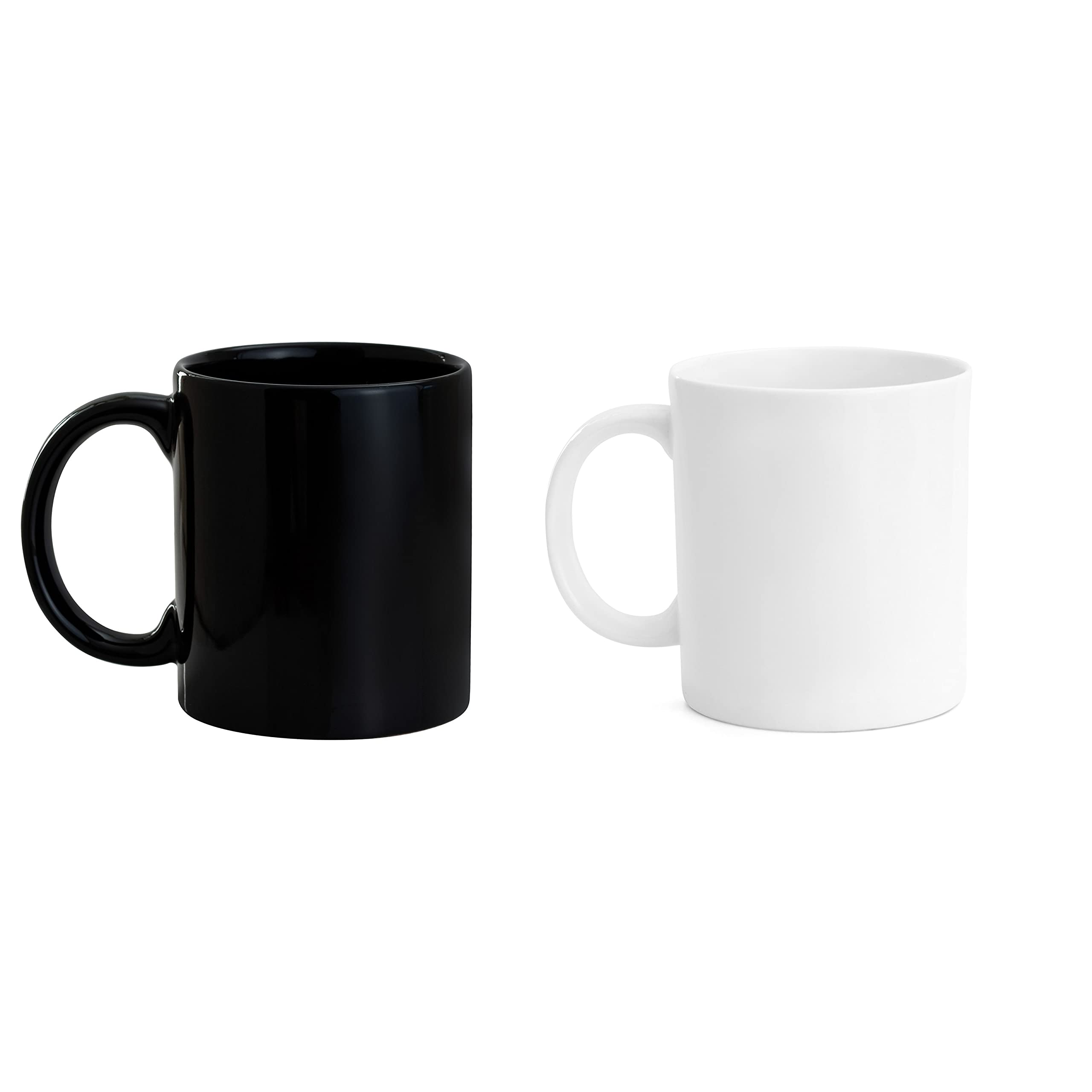 Clay Craft Fine Ceramic Plain Solid Color Milk Mug 350 ml Best for Office and Home, Gifted to Mother, Father, Sister, Brother, Friends and Family (White, 1)