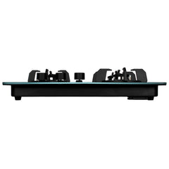 Faber Hob/Hobtop 3 Brass Burner Auto Electric Ignition Glass Top (Maxus HT603 CRS BR CI AI) Black