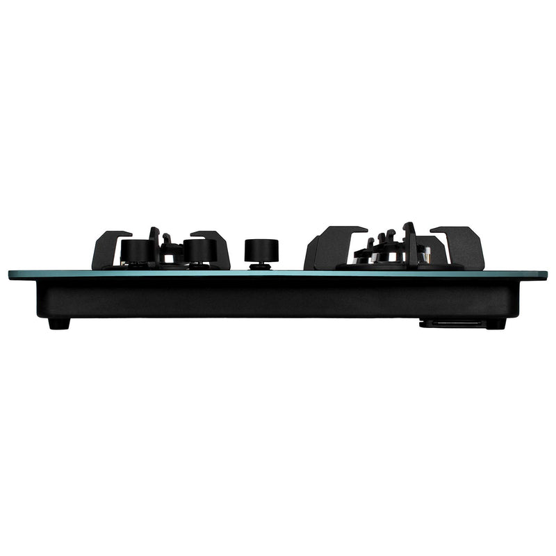 Faber Hob/Hobtop 3 Brass Burner Auto Electric Ignition Glass Top (Maxus HT603 CRS BR CI AI) Black