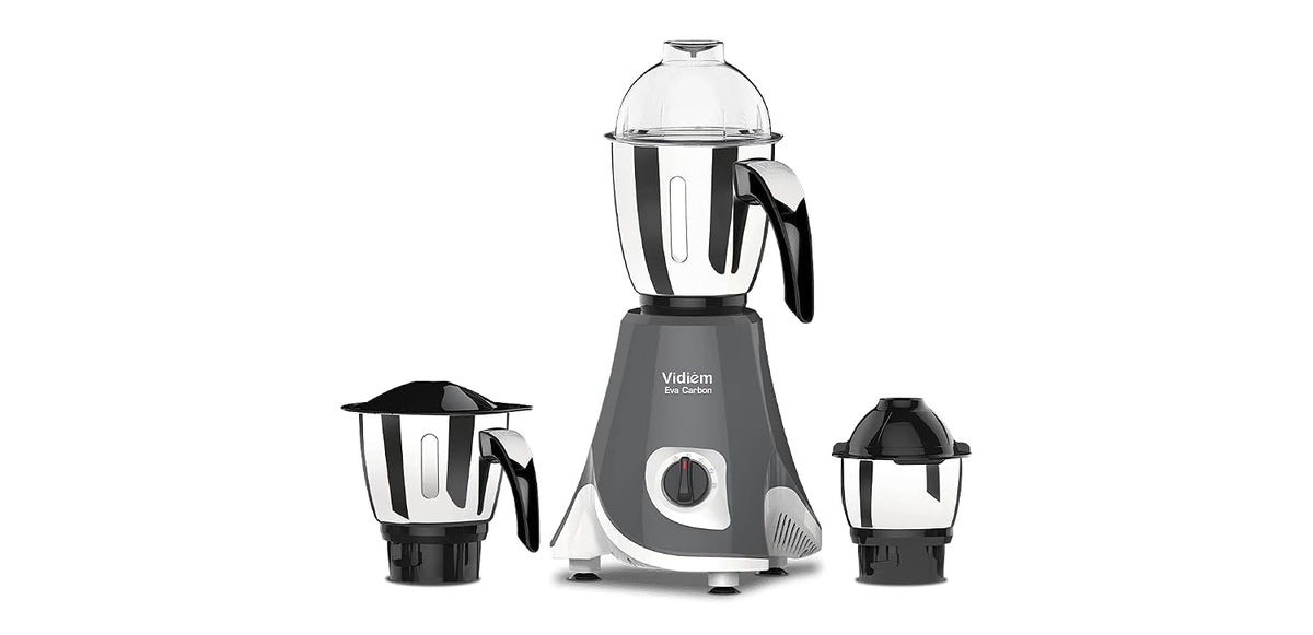 Vidiem MG 542 A EVA Carbon 750 Watts Mixer Grinder with 3 Jars, Black