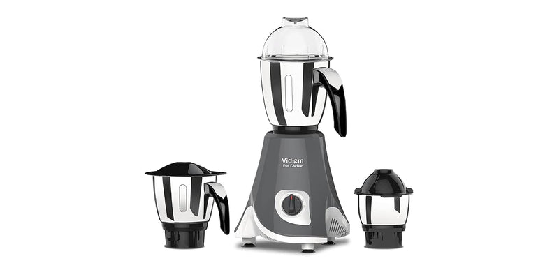 Vidiem MG 542 A EVA Carbon 750 Watts Mixer Grinder with 3 Jars, Black