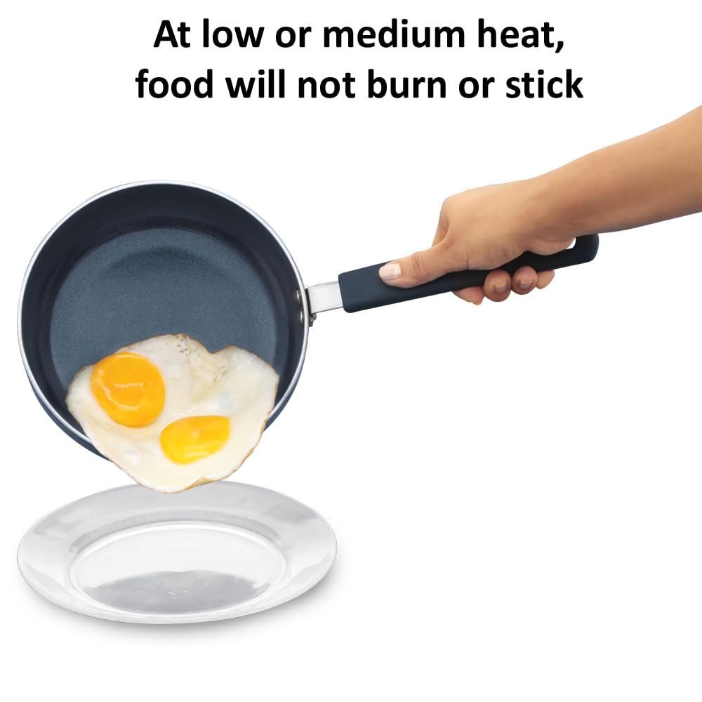 Hawkins Ceramic Nonstick 3-Piece Kitchen Gift Set - 1.75 L Deep Kadhai, 16 cm Frying Pan and 24 cm Tava, Grey (24ICGP)