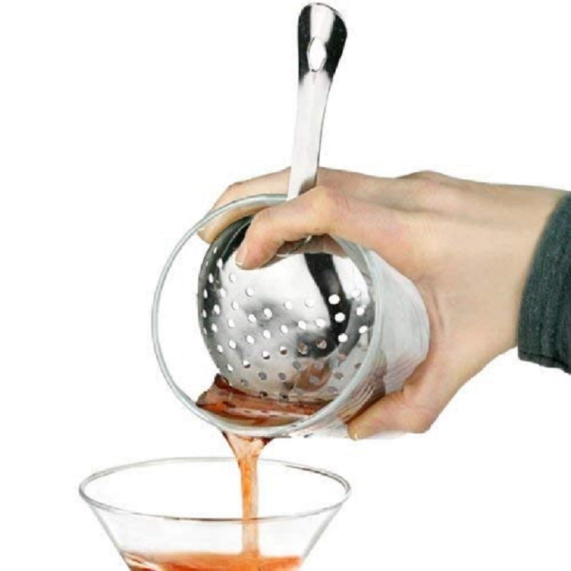 Dynore Stainless Steel 2 Pcs Julep Strainer for Bar Use