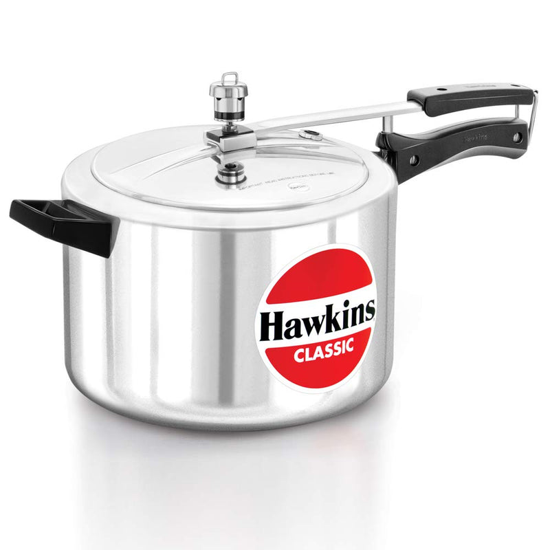 Hawkins Classic 3Liters(Wide)Aluminium Inner Lid Pressure Cooker(Silver)