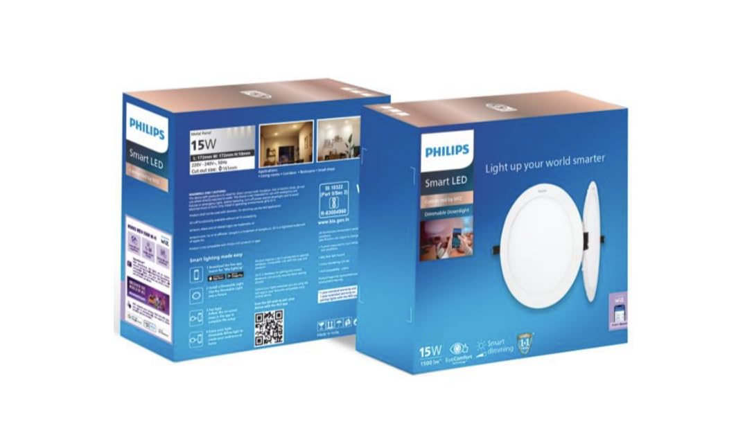 Philips Wi-Fi Dura Slim Panel Dimmable (daylight white, B0F8QYC4XJ)