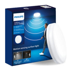 Philips Polycarbonate Full Glow Motion Sensor 15-watt Round LED Surface Downlighter