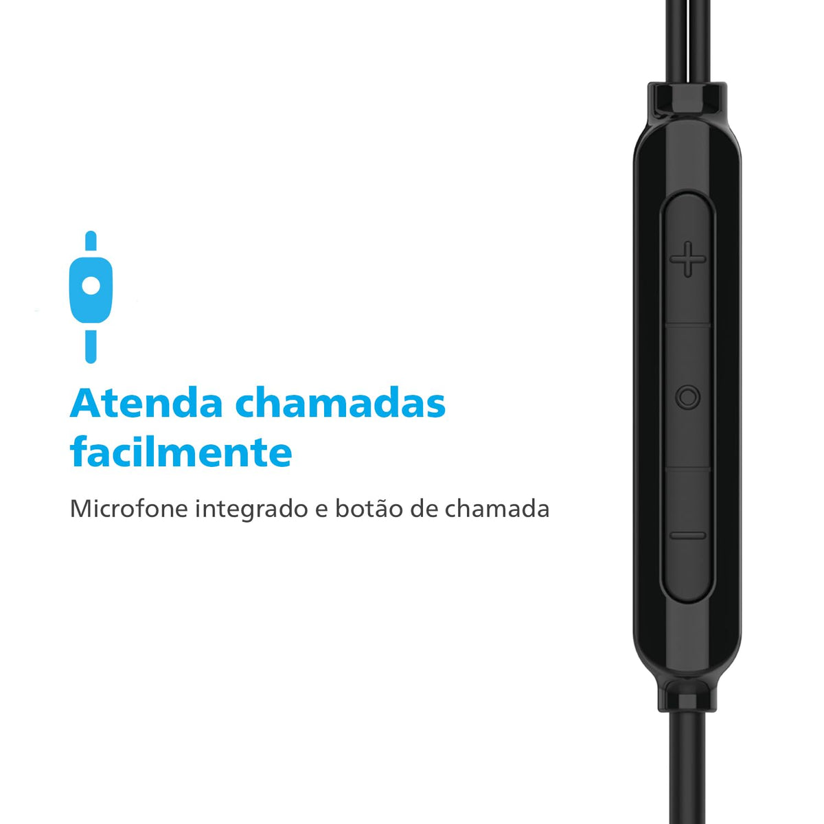 Philips Audio TAE1159BK/00 in-Ear Wired Earphones with C-Type Jack, 10mm Drivers, Inline Mic
