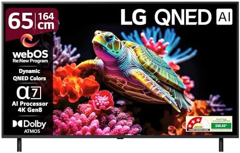 LG 164 cm (65 Inches) QNED 8AA Series 4K Ultra HD Smart webOS QNED TV 65QNED8AA6A