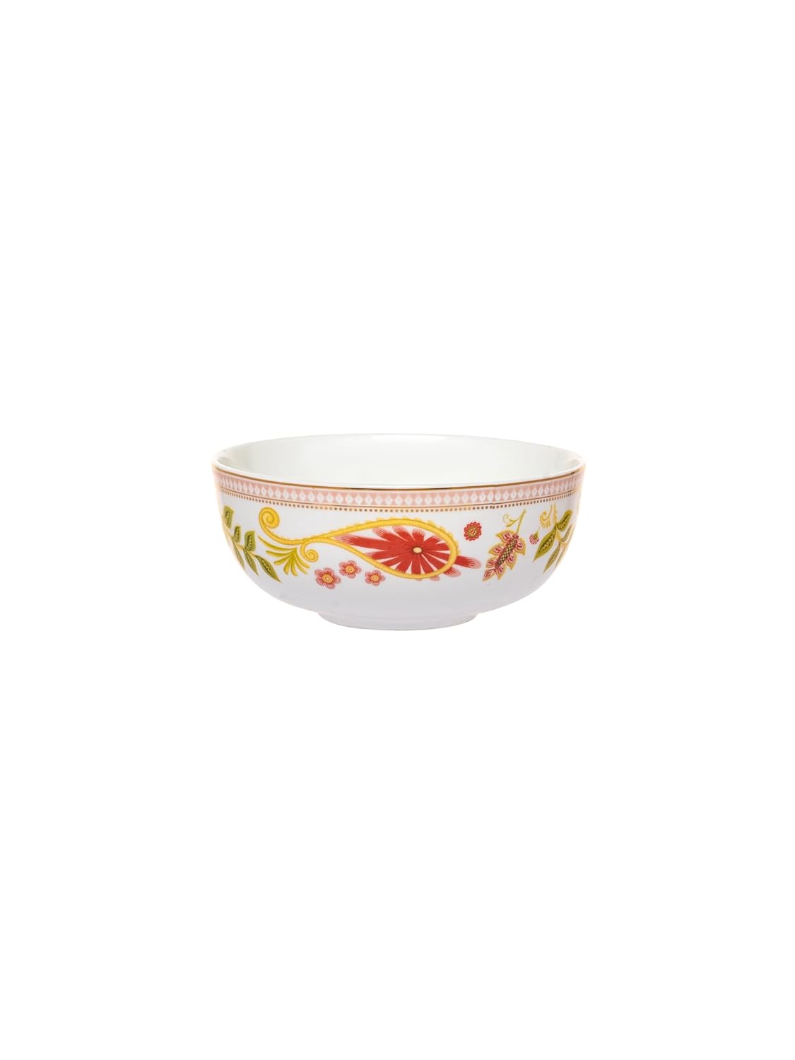 Clay Craft Fine Ceramic Dinner Set of 34 Pcs - Urmi Fiesta (Peach), for Family of 6, Dinner Set Ceramic, Crockery Set, Dining Set for Dinner, Crockery Set for Gift, Kitchen Set for Home