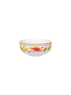 Clay Craft Fine Ceramic Dinner Set of 34 Pcs - Urmi Fiesta (Peach), for Family of 6, Dinner Set Ceramic, Crockery Set, Dining Set for Dinner, Crockery Set for Gift, Kitchen Set for Home