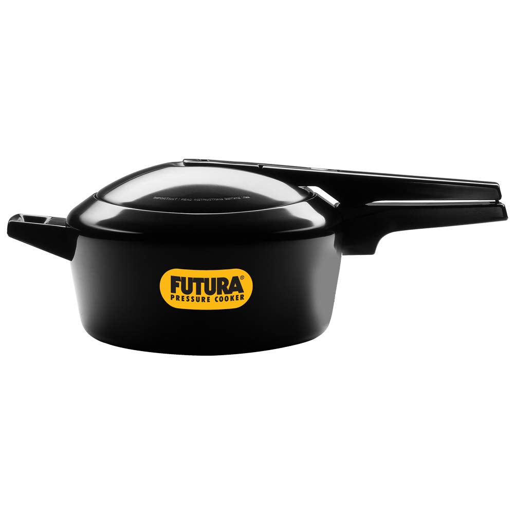 Hawkins Futura 5 Litre Pressure Cooker, Hard Anodised Inner Lid Pressure Cooker, Pan Cooker, Black (FP50)