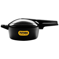 Hawkins Futura 5 Litre Pressure Cooker, Hard Anodised Inner Lid Pressure Cooker, Pan Cooker, Black (FP50)