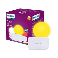 Philips Joy Vision Coral Rush 0.5-Watt LED Bulb,Pack of 3 (Box of 1 White