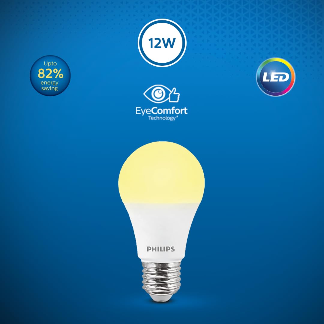 Philips 12W e27 LED Bulb, Pack of 1 (Golden Yellow)
