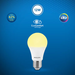 Philips 12W e27 LED Bulb, Pack of 1 (Golden Yellow)