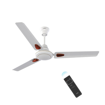 V-Guard Windle Deco BLDC Ceiling Fan for Home | BEE 5 Star Rating | Remote Control | 380 RPM | 1.2 meters | 2-Year Coverage | Admiral Blue
