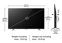 TCL 189 cm (75 inches) 4K Ultra HD Smart QLED Google TV 75P71K