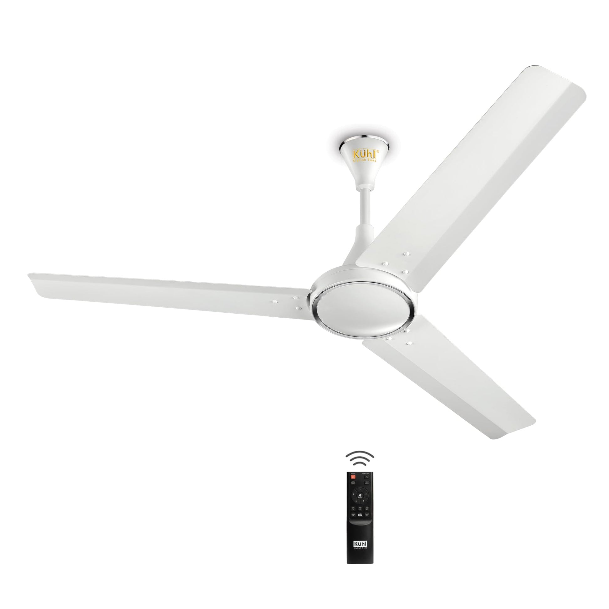 KUHL Prima A4 1200 mm BLDC 65% Power Saving BLDC Ceiling Fan With Remote | BEE 5 Star Rated & ISI Marked | High Air Flow | 5 Year Warranty | Espresso Brown